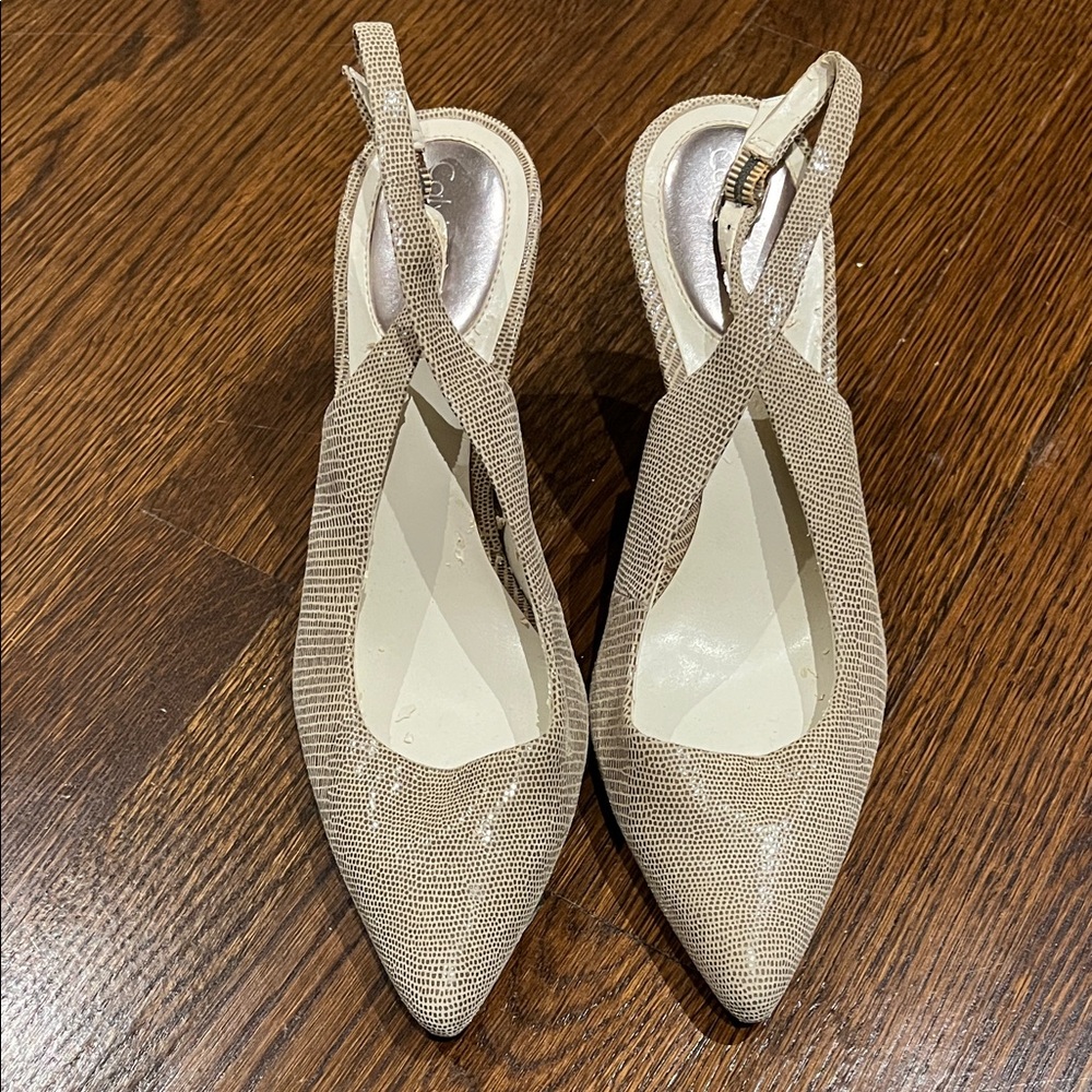 Calvin Klein Vintage Tan Slingback Women's Shoes